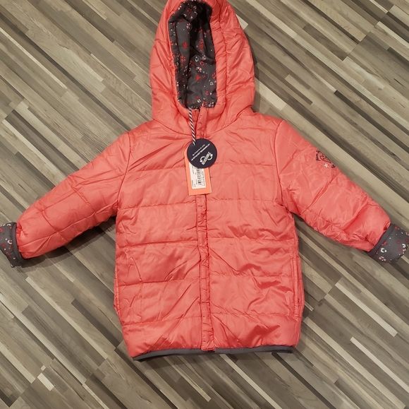 3 pommes designer girls reversible  jacket - Picture 5 of 5